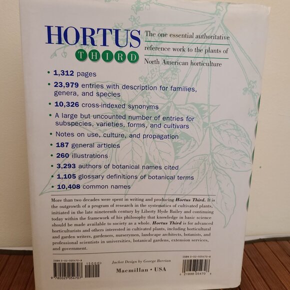 Hortus Third: A Concise Dictionary of Plants Cultivated in the U.S. & Canada - Picture 2 of 11
